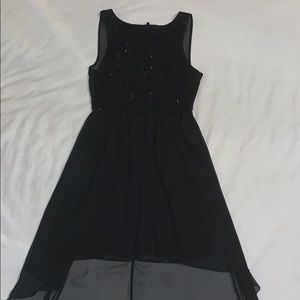 sequin high low dress
